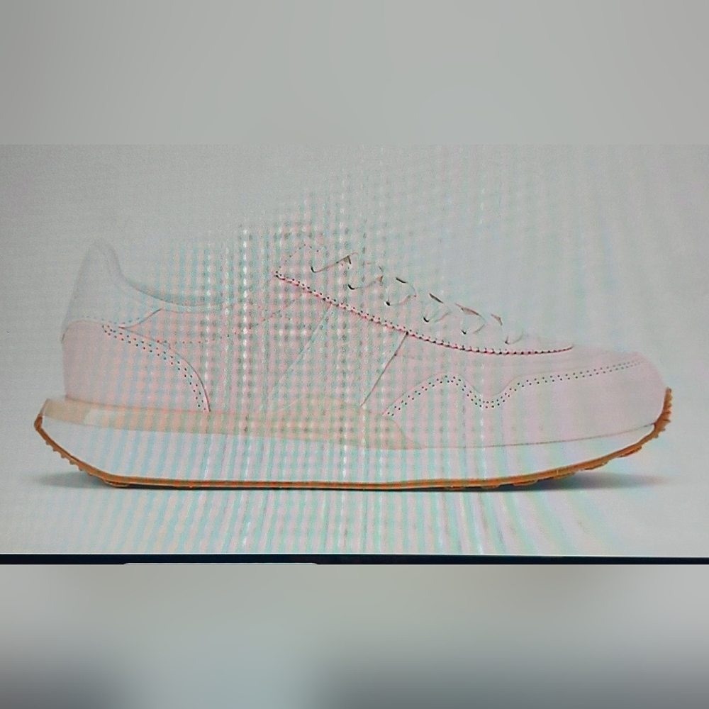 Ralph Lauren Train 89 Faux-leather Sneaker Big Girl Junior. Size 5